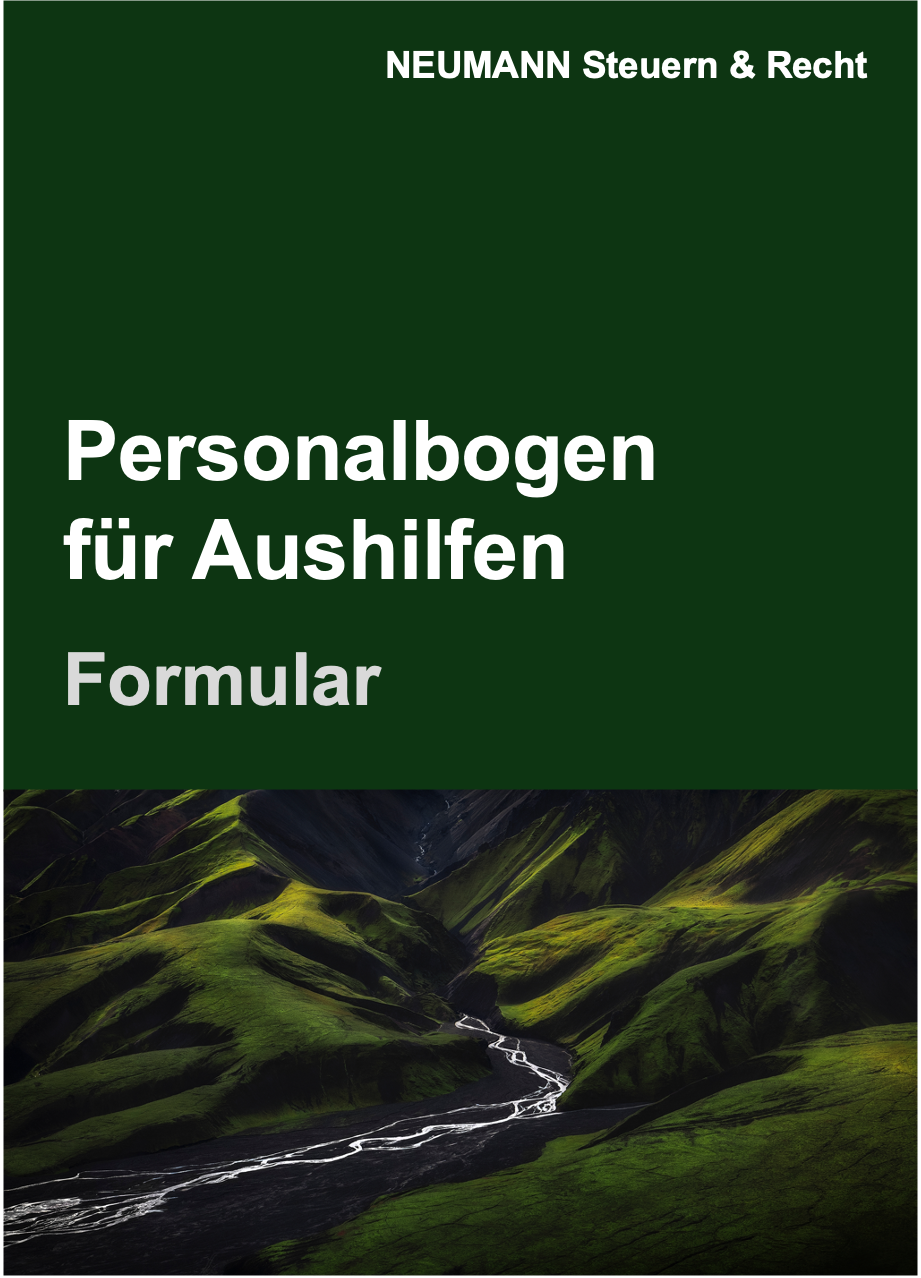 Personalbogen fuÌˆr Aushilfen