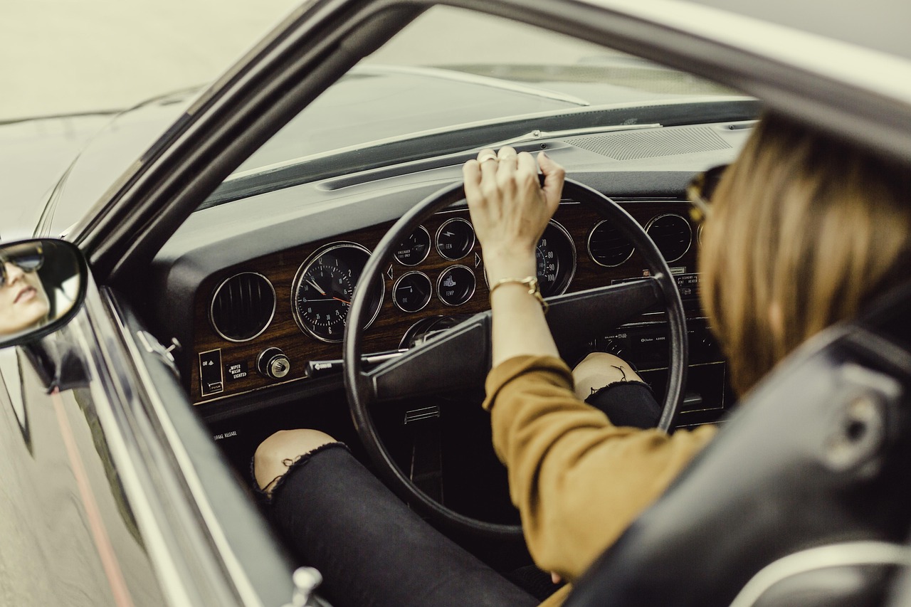 automotive, car, dashboard, driver, speedometer, steering wheel, vehicle, woman, steering, car wallpapers, driving